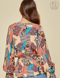 Multi Pattern Blouse by Boutique 23