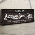 Backyard Bar And Grill Sign II by Tailored Canvases