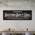 Backyard Bar And Grill Sign II by Tailored Canvases