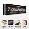 Backyard Bar And Grill Sign II by Tailored Canvases