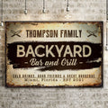 Backyard Bar And Grill Sign VIII by Tailored Canvases
