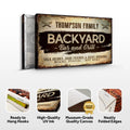 Backyard Bar And Grill Sign VIII by Tailored Canvases