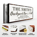 Backyard Bar & Grill Sign XIX by Tailored Canvases