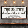 Backyard Bar & Grill Sign XIX by Tailored Canvases