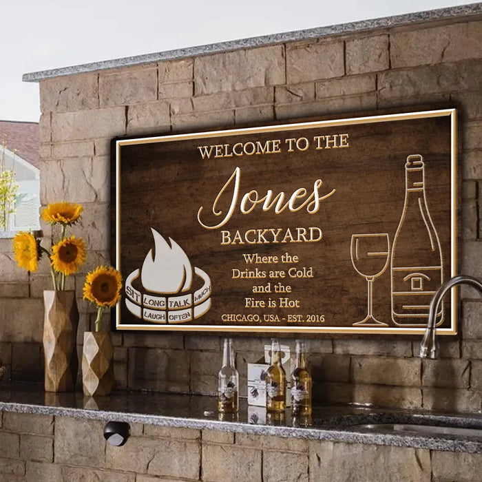Backyard Sign II by Tailored Canvases