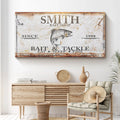 Bait and Tackle Sign by Tailored Canvases