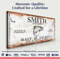 Bait and Tackle Sign by Tailored Canvases
