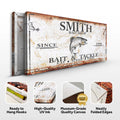 Bait and Tackle Sign by Tailored Canvases