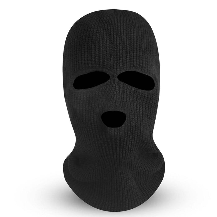 Balaclava Face Mask 3-Hole Knitted Windproof Ski Mask Full Face Cover by DailySale