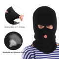 Balaclava Face Mask 3-Hole Knitted Windproof Ski Mask Full Face Cover by DailySale