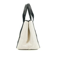 Balenciaga Logo White / Black Canvas Cabas Tote Bag-#3163 by Bolt Boutique