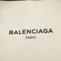 Balenciaga Logo White / Black Canvas Cabas Tote Bag-#3163 by Bolt Boutique
