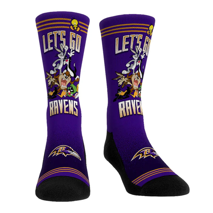 Baltimore Ravens - Looney Tunes - Team Pile Up by Rock 'Em Socks