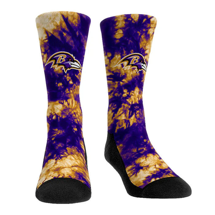 Baltimore Ravens - Team Tie Dye by Rock 'Em Socks