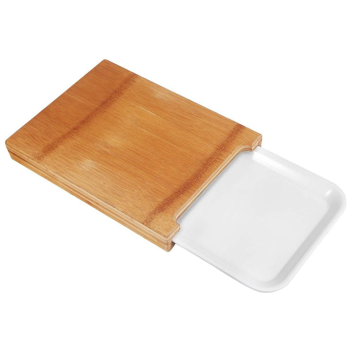 Bamboo Cutting Board with Sliding Draw Tray by DailySale