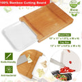 Bamboo Cutting Board with Sliding Draw Tray by DailySale
