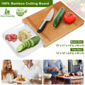 Bamboo Cutting Board with Sliding Draw Tray by DailySale