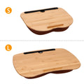 Bamboo Laptop Lap Desk with Pillow Cushion Stand Holder Table by DailySale