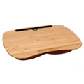 Bamboo Laptop Lap Desk with Pillow Cushion Stand Holder Table by DailySale