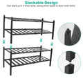 Bamboo Shoe Rack 2-Tier Stackable Shoe Shelf by DailySale