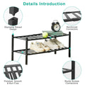 Bamboo Shoe Rack 2-Tier Stackable Shoe Shelf by DailySale