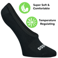 Super Low Cut No Show Bamboo Rayon Socks - 4 Pair by Bamboo Sports