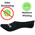Super Low Cut No Show Bamboo Rayon Socks - 4 Pair by Bamboo Sports