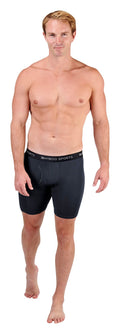 Men's 6" Inseam Bamboo Rayon Boxer Briefs - 4 Pack by Bamboo Sports