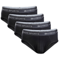 Men's Bamboo Rayon No Fly Briefs Available in all sizes & 3 Colors, 4 Pack by Bamboo Sports