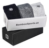 Premium Bamboo Rayon Crew Socks - 3 Pair Gift Box