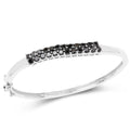 Natural Black Diamond Bangle by Fine Color Jewels