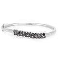 Natural Black Diamond Bangle by Fine Color Jewels
