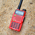 BAOFENG UV-5R5 Red Walkie Talkies by DailySale