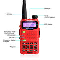 BAOFENG UV-5R5 Red Walkie Talkies by DailySale