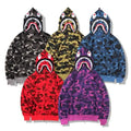 Camouflage Thin Hooded Zipper Jacket Shark Jacket by DailySale