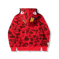 Camouflage Thin Hooded Zipper Jacket Shark Jacket by DailySale