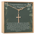 Baptism Cross Necklace by Dear Ava