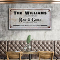 Bar and Grill Sign VII by Tailored Canvases