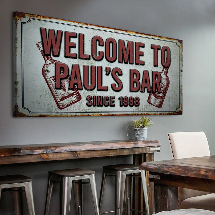 Bar Sign III by Tailored Canvases