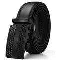 Barbados Men's Solid Buckle Leather Belt with Automatic Ratchet by DailySale