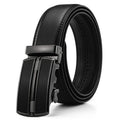 Barbados Men's Solid Buckle Leather Belt with Automatic Ratchet by DailySale