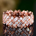 Barzel 18K Gold Plated Ring Made with Swarovski Crystal by DailySale