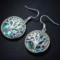 BARZEL Tree Of Life Drop Earrings with Abalone Pearl by DailySale