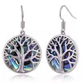 BARZEL Tree Of Life Drop Earrings with Abalone Pearl by DailySale