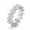 Barzel Women's Cubic Zirconia Eternity Band Ring by DailySale