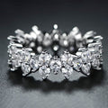 Barzel Women's Cubic Zirconia Eternity Band Ring by DailySale