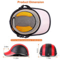 Baseball Cap Anti-UV Cycling Motorcycle Hat Leather Helmet by DailySale