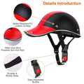 Baseball Cap Anti-UV Cycling Motorcycle Hat Leather Helmet by DailySale