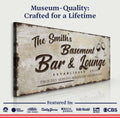 Basement Bar And Lounge Sign II by Tailored Canvases