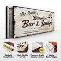 Basement Bar And Lounge Sign II by Tailored Canvases